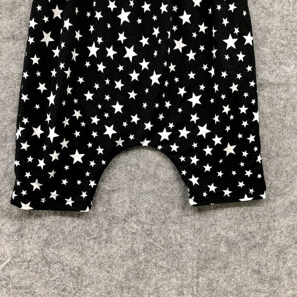 Korean Brand Baby 12-18M Black Star Print Drop Crotch Shorts Cotton Blend - Picture 4 of 8